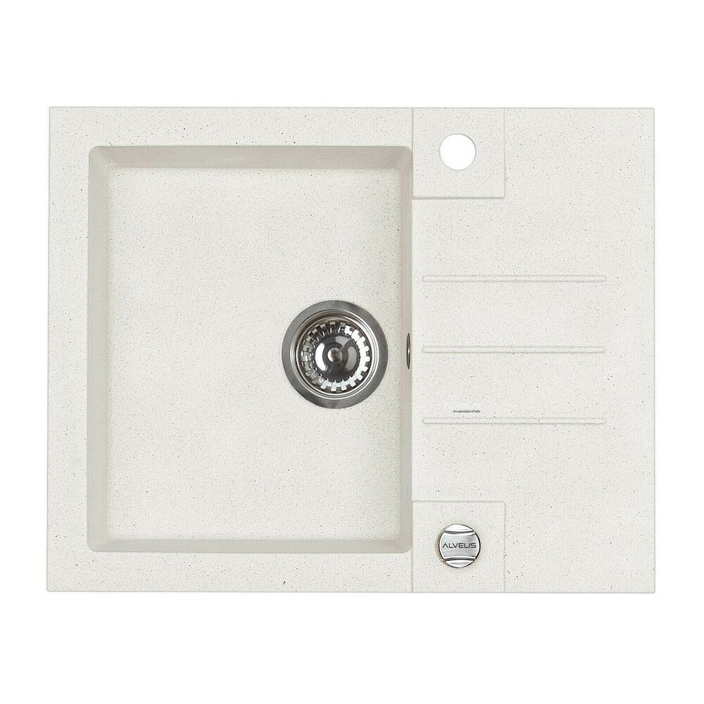 Chiuveta compozit Alveus Rock 30 alb 60x48 cm