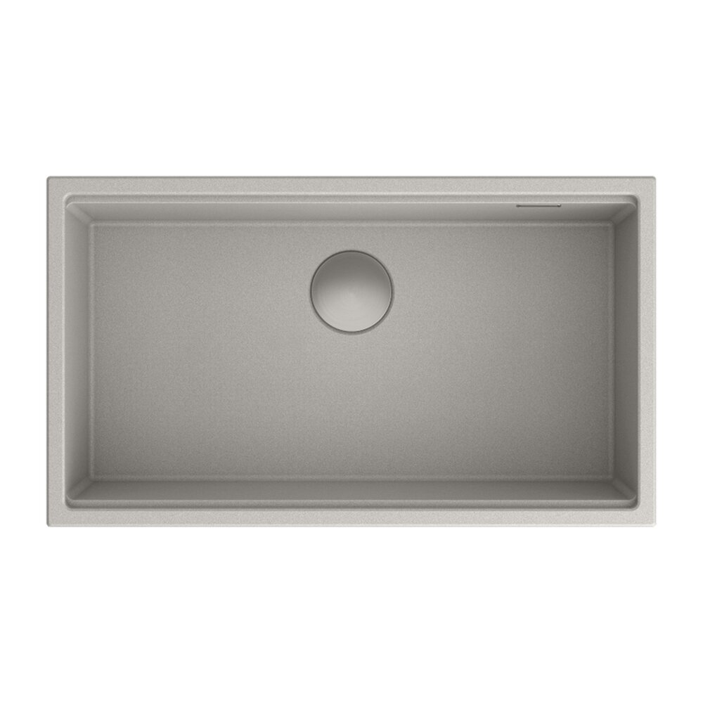 Chiuveta compozit sub blat Quadron Unique Clark concrete 84x49 cm gri