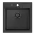 Chiuveta compozit incastrata Quadron Pop Peter 110 negru carbon 50x52 cm picture - 1