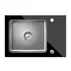 Chiuveta inox incastrata Quadron Pop Hugh 116 finisaj inox - negru 64x44 cm picture - 1