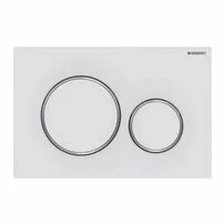 Clapeta de actionare Geberit Sigma20 alb mat / crom lucios EasyToClean