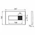 Clapeta de actionare Alcadrain Senzor Antivandal M370S alb picture - 2