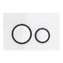 Clapeta de actionare Geberit Sigma21 alb cu inel negru picture - 1