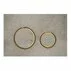 Clapeta de actionare Geberit Sigma21 aspect beton/inel auriu picture - 1