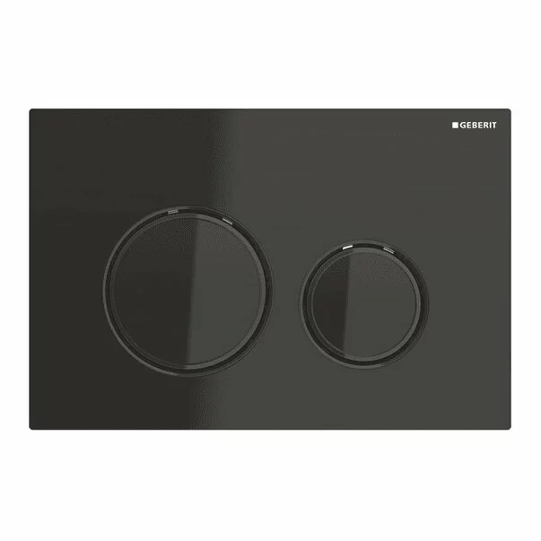 Clapeta de actionare Geberit Sigma21 negru/inel negru