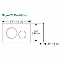 Clapeta de actionare Geberit Sigma21 nuc american/inel auriu picture - 2