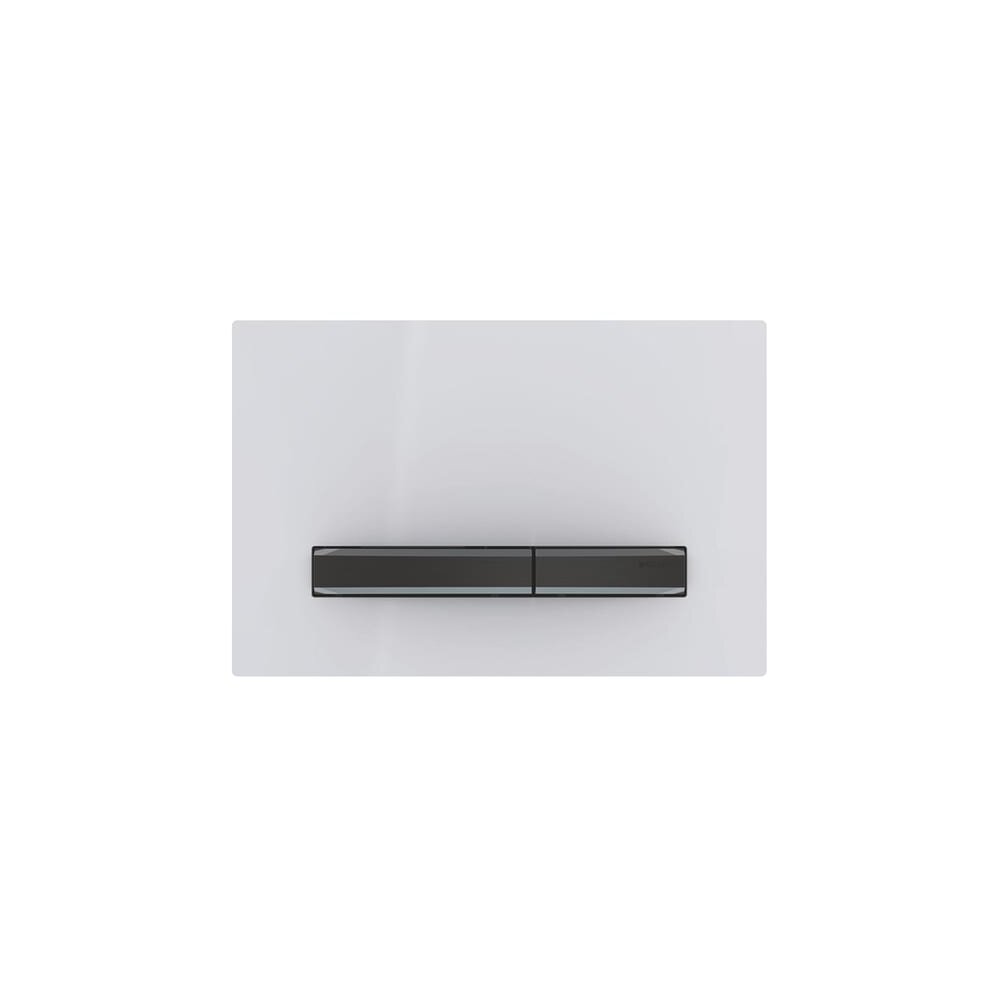 Clapeta de actionare Geberit Sigma50 alb/butoane negru mat actionare