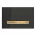 Clapeta de actionare Geberit Sigma50 negru/butoane aurii picture - 1