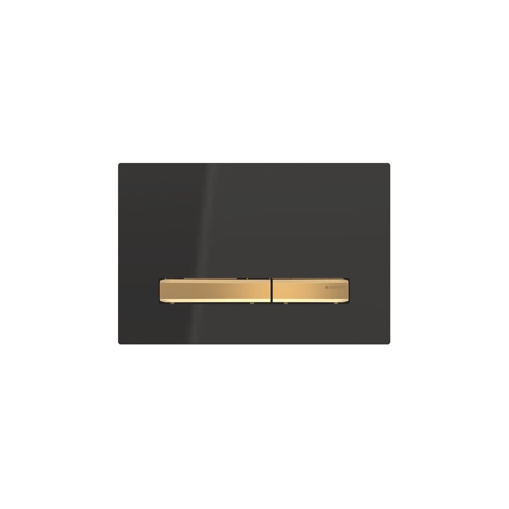Clapeta de actionare Geberit Sigma50 negru/butoane aurii actionare