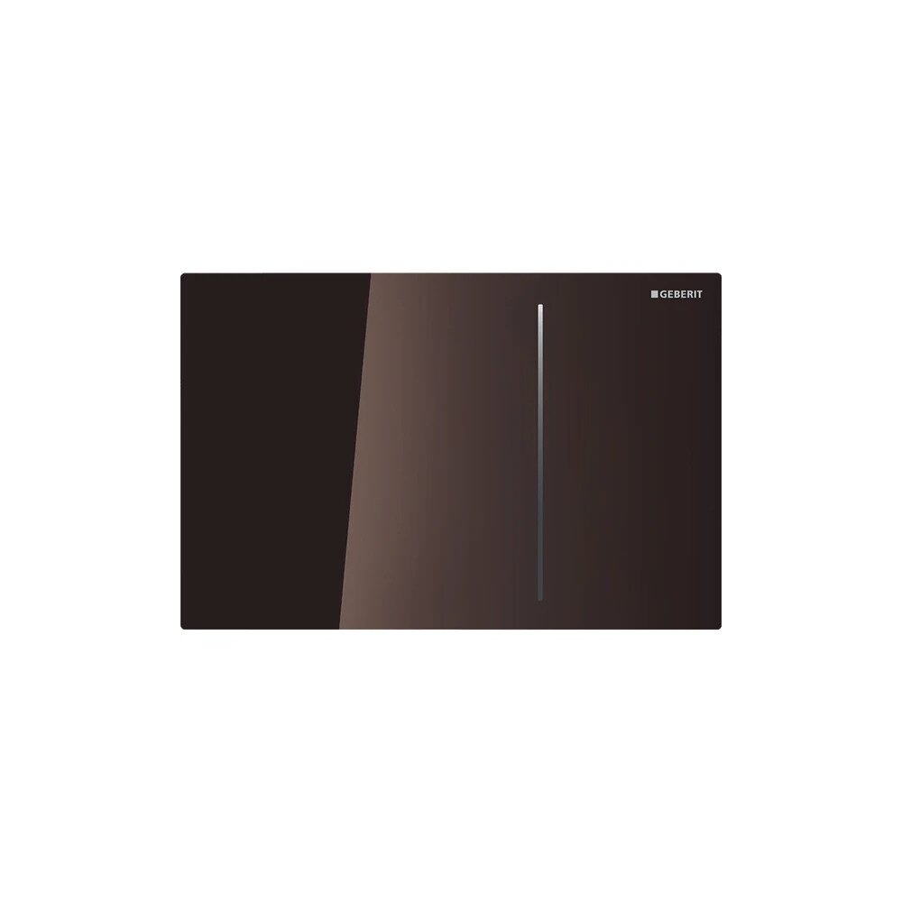 Clapeta de actionare Geberit Sigma 70 pentru rezervor 12 cm, sticla maro lucios cu actionare hidraulica