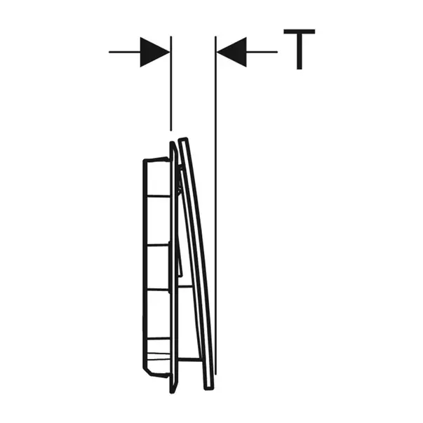 Clapeta de actionare Geberit Sigma70 alb finisaj mat picture - 3