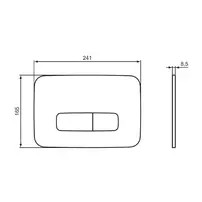 Clapeta de actionare Ideal Standard ProSys Oleas M3 gri Magnetic Grey picture - 3