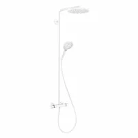 Coloana de dus cu baterie termostatata alb mat Hansgrohe Raindance Select S 240