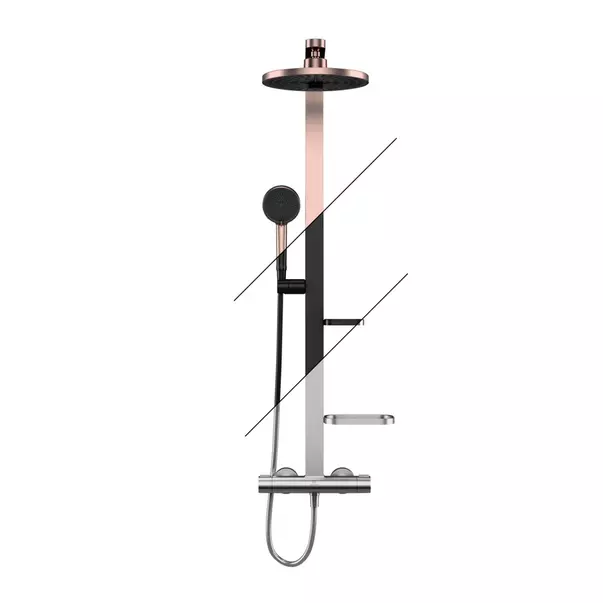 Coloana de dus cu baterie termostatata rose mat Ideal Standard Alu+ picture - 14