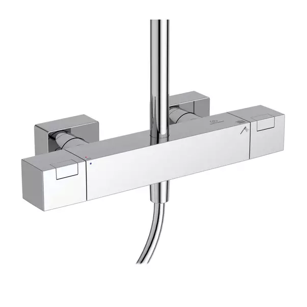 Coloana de dus cu termostat Ideal Standard Ceratherm C100 crom palarie 1 functie picture - 6