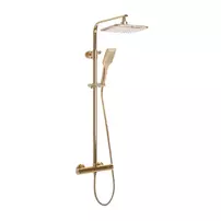 Coloana de dus cu termostat Rea Tom palarie 1 functie auriu lucios