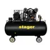 Compresor aer 370L Stager HMV0.6/370-10 10bar, 600L/min, trifazat, angrenare curea picture - 1