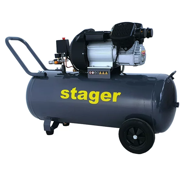 Compresor aer 100L Stager HM3100V 8bar, 356L/min, monofazat, angrenare directa picture - 3