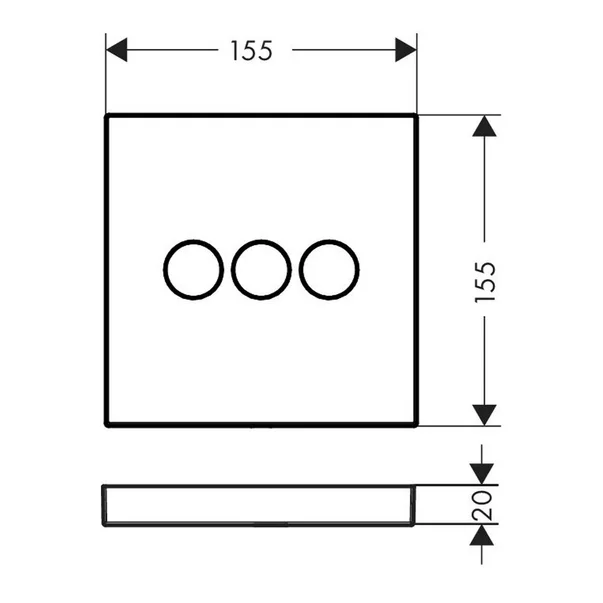 Comutator 3 functii Hansgrohe ShowerSelect crom lucios picture - 2