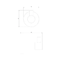 Cuier simplu Omnires Modern Project cupru picture - 2