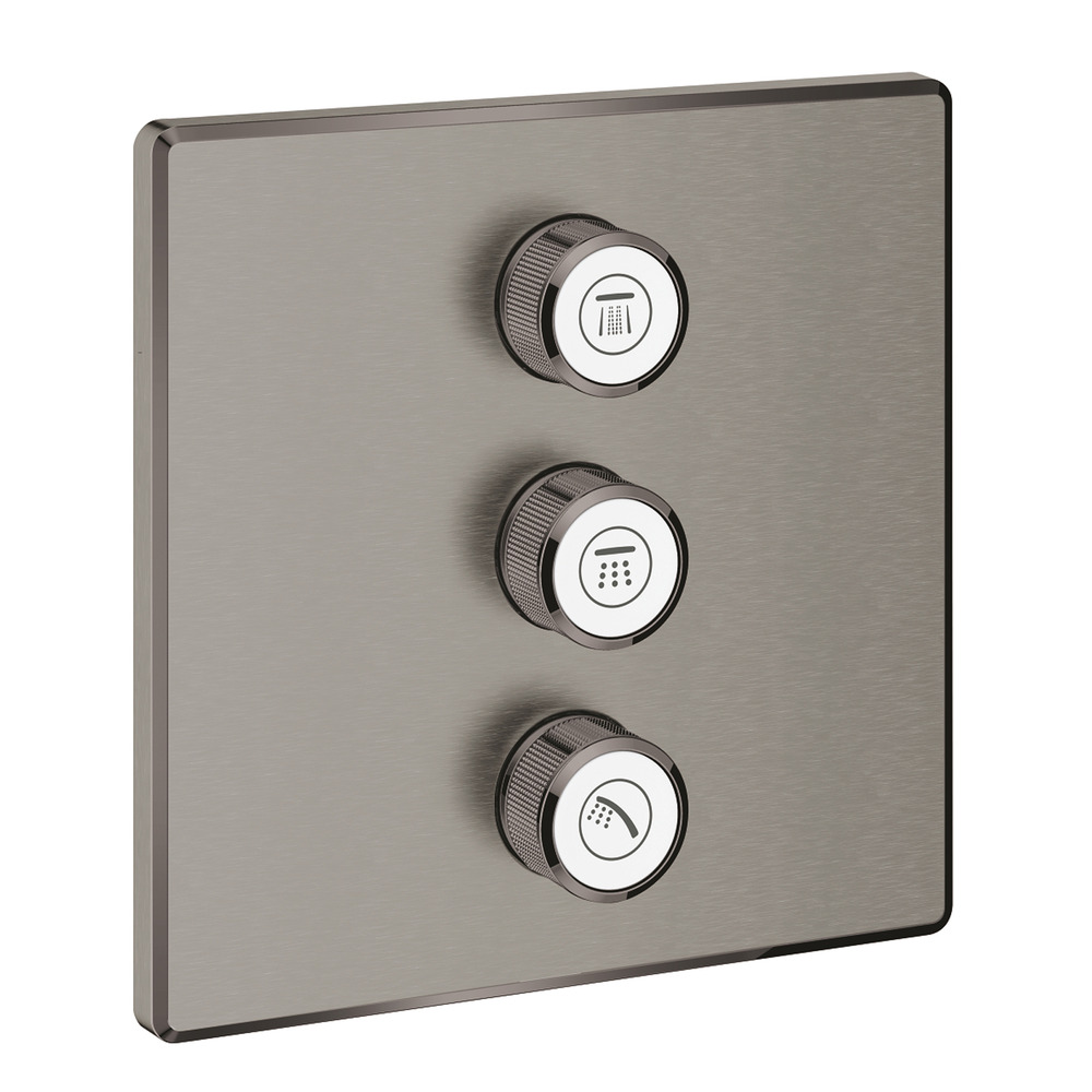 Imagine Baterie Dus Incastrata Grohe Grohtherm Smartcontrol Pentru 3 Iesiri  Periat Hard