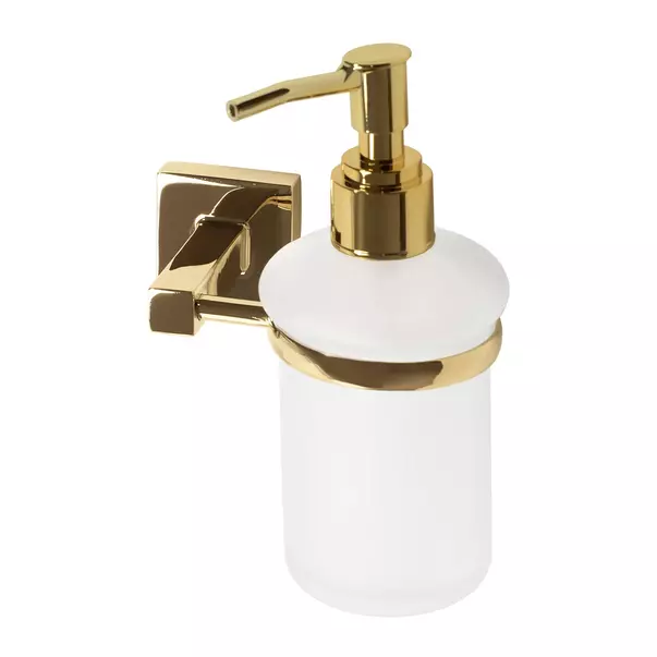 Dozator sapun lichid Rea 322197A finisaj alb - auriu picture - 2