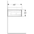 Dulap baza pentru lavoar cu blat suspendat sifon dreapta Geberit Xeno2 alb 1 sertar 88 cm picture - 3