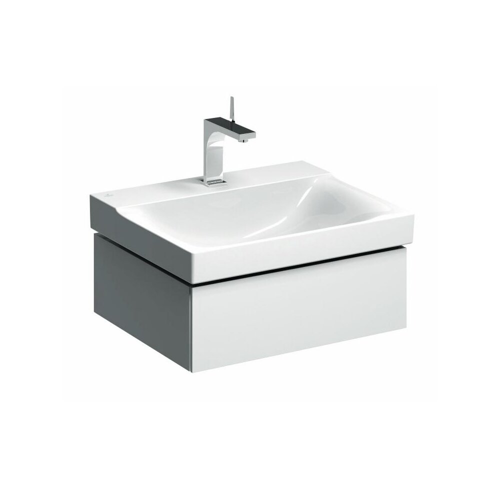 Dulap baza pentru lavoar suspendat Geberit Xeno2 alb 1 sertar 58 cm