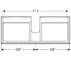 Dulap baza pentru lavoar suspendat Geberit Xeno2 alb 2 sertare 118 cm picture - 6