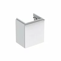 Dulap baza pentru lavoar suspendat alb mat Geberit Icon 1 usa opritor stanga 37 cm