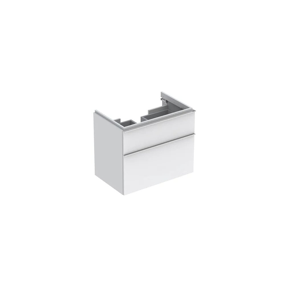 Dulap baza pentru lavoar suspendat alb mat Geberit Icon 2 sertare 74 cm Dulap baza pentru lavoar suspendat alb mat Geberit Icon 2 sertare 74 cm
