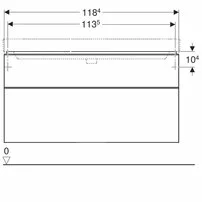 Dulap baza pentru lavoar suspendat Geberit Smyle Square gri nisip 2 sertare 119 cm picture - 4