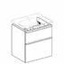 Dulap baza pentru lavoar suspendat Geberit Smyle Square nuc 2 sertare 59 cm picture - 3