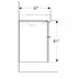 Dulap baza pentru lavoar suspendat Geberit Smyle Square nuc 2 sertare 59 cm picture - 6