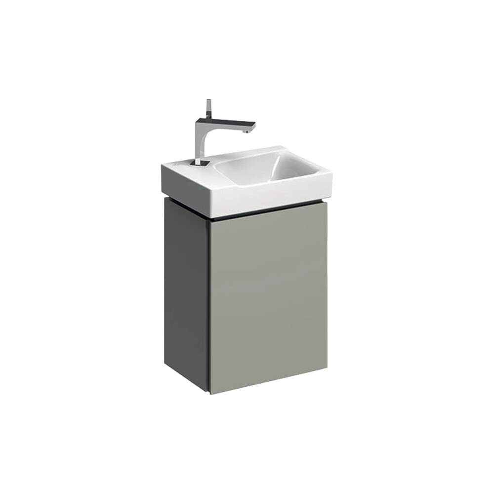 Dulap baza pentru lavoar suspendat Geberit Xeno2 greige 1 usa 38 cm