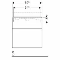 Dulap baza pentru lavoar suspendat gri Geberit Icon 2 sertare 60 cm picture - 4