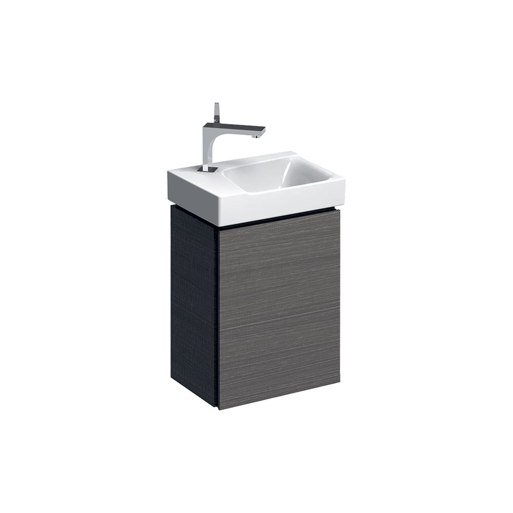 Dulap baza pentru lavoar suspendat Geberit Xeno2 gri 1 usa 38 cm