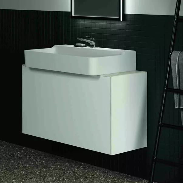 Dulap baza suspendat Ideal Standard Atelier Conca 1 sertar 100 cm alb mat picture - 4