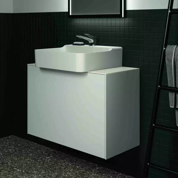 Dulap baza suspendat Ideal Standard Atelier Conca 1 sertar 80 cm alb mat picture - 4
