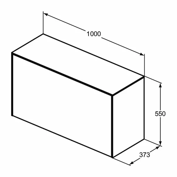 Dulap baza suspendat Ideal Standard Atelier Conca 1 sertar cu blat 100 cm alb mat picture - 8