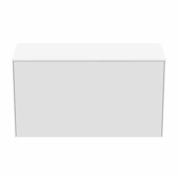Dulap baza suspendat Ideal Standard Atelier Conca 1 sertar cu blat 100 cm alb mat picture - 7