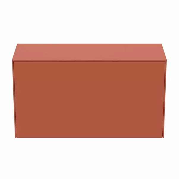 Dulap baza suspendat Ideal Standard Atelier Conca 1 sertar cu blat 100 cm rosu - oranj mat picture - 8