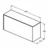Dulap baza suspendat Ideal Standard Atelier Conca 1 sertar cu blat 120 cm finisaj nuc inchis picture - 8