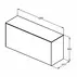Dulap baza suspendat Ideal Standard Atelier Conca 1 sertar cu blat 120 cm finisaj stejar deschis picture - 8