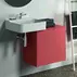 Dulap baza suspendat Ideal Standard Atelier Conca 1 sertar cu blat 60 cm rosu - oranj mat picture - 2