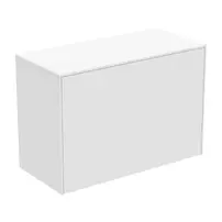 Dulap baza suspendat Ideal Standard Atelier Conca 1 sertar cu blat 80 cm alb mat