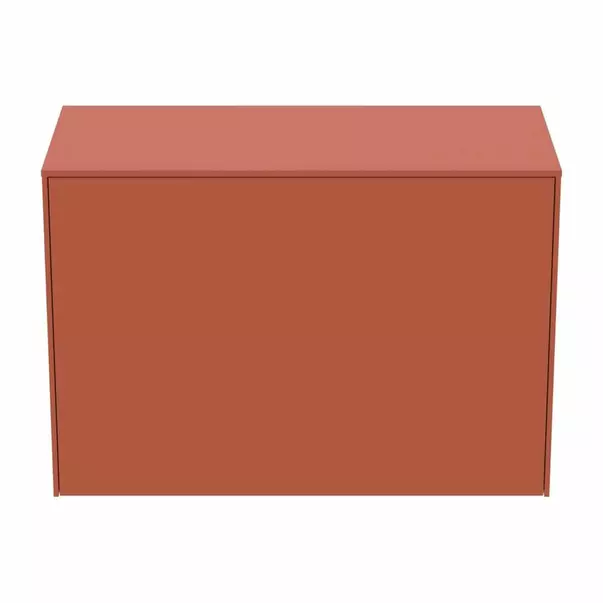 Dulap baza suspendat Ideal Standard Atelier Conca 1 sertar cu blat 80 cm rosu - oranj mat picture - 8