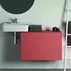 Dulap baza suspendat Ideal Standard Atelier Conca 1 sertar cu blat 80 cm rosu - oranj mat picture - 4