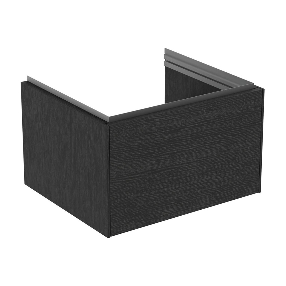 Dulap Baza Suspendat Ideal Standard Atelier Conca 1 Sertar Finisaj Stejar Inchis 60 Cm