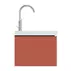 Dulap baza suspendat Ideal Standard Atelier Conca 1 sertar rosu - oranj 100 cm picture - 5